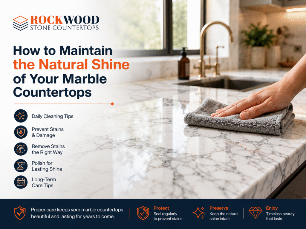 How to Maintain the Natural Shine of Your Marble Countertops