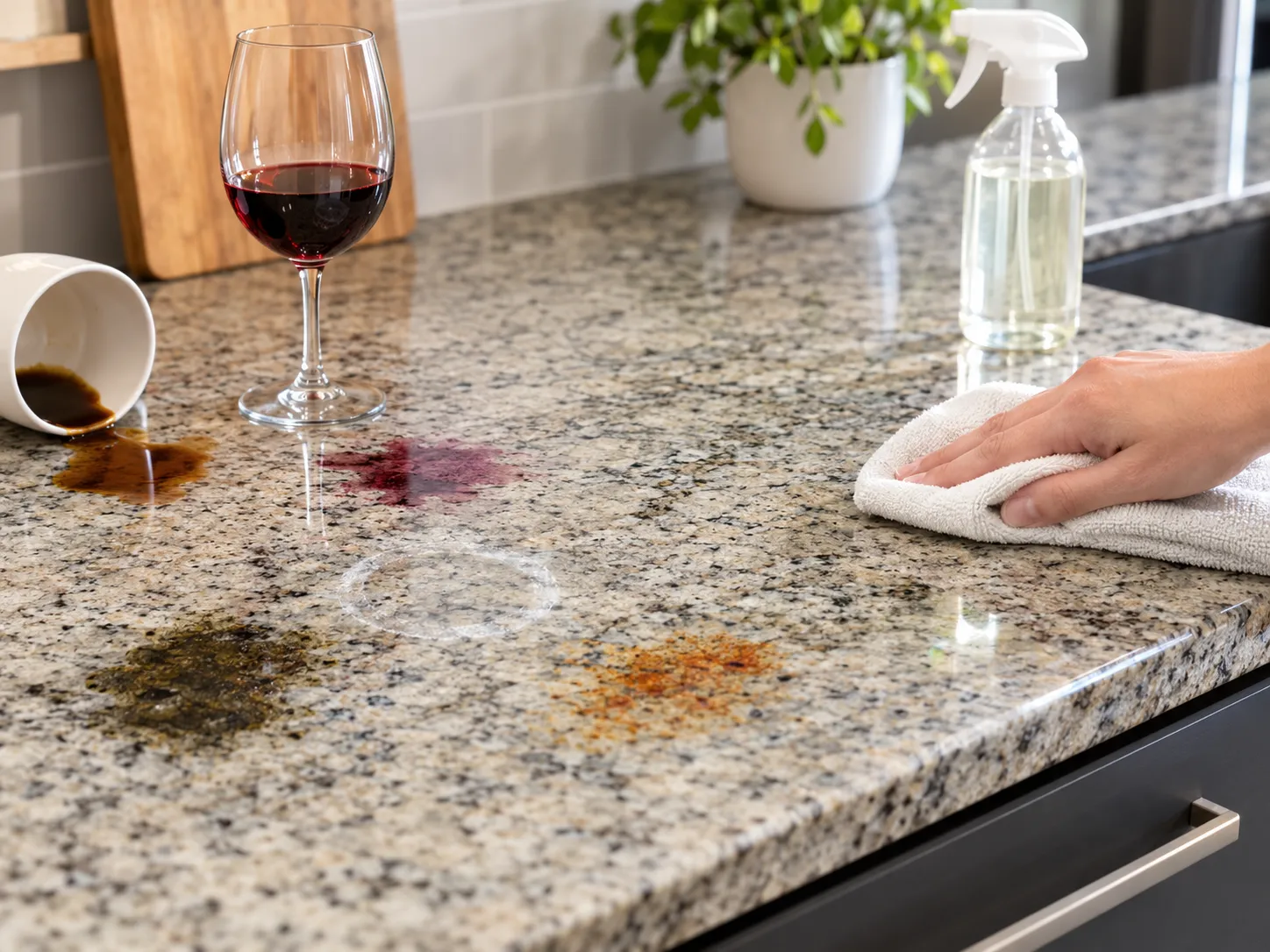 How to Remove Stains From Granite Countertops