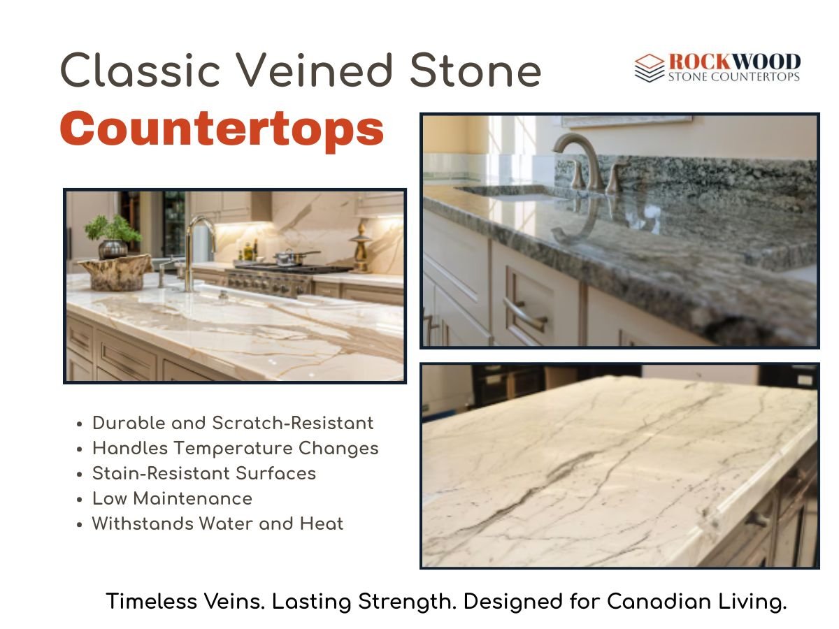 6 Reasons Classic Veined Stone Countertops Work in Canadian Climates