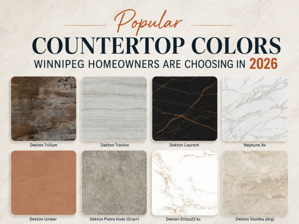 Popular Countertop Colors Winnipeg Homeowners Are Choosing in 2026
