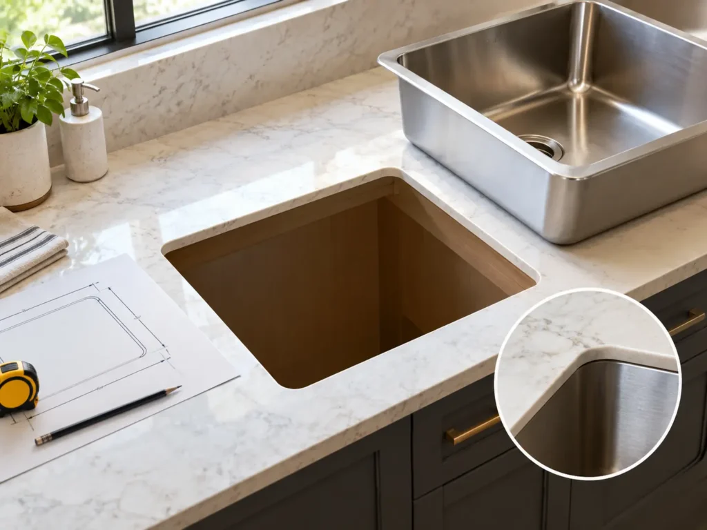 Undermount Sink Sizing: How Large Should a Countertop Cutout Be?